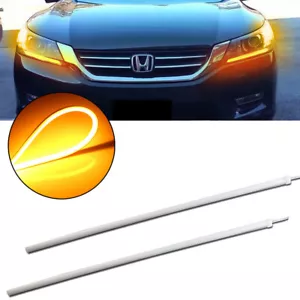 Even Illuminating Headlight Amber LED DRL Lights Retrofit For Accord Sedan 13-15 - Imagen 1 de 5