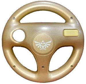HORI Nintendo Wii & Wii U Gold Mario Kart Racing Steering Wheel Zelda Link - Picture 1 of 3