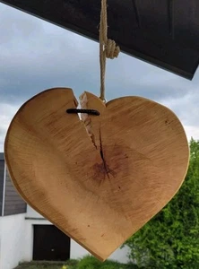 Holz Herz Deko groß Buche Terrasse Landhausstil Geschenk massiv sehr schön - Bild 1 von 8