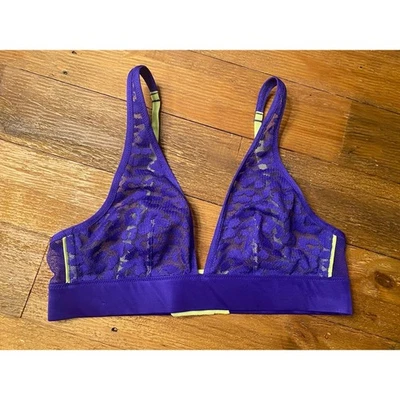 Victoria’s Secret Small Very Sexy Bralette Bra Purple V-Neck Lace - Image 1 of 4