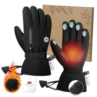  Ski Mittens Snow Gloves Waterproof with X-Small 02-100% Waterproof 3M Gloves - Image 1 of 4