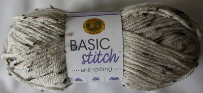 Lion Brand Yarn Basic Stitch Anti Pilling Yarn Almond Tweed - #4 Weight - Skein - Image 1 of 4