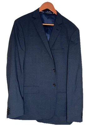 Men’s Blazer Size 44L Land’s End Blue Suit Jacket Traditional Fit - Image 1 of 4