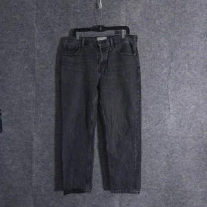 Pantalones de mezclilla negros Everlane Boyfriend Fit para hombre talla 36x27 botón mosca - Imagen 1 de 14
