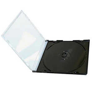 CD JEWEL CASES (LOT OF 200+ Units) SLIM Single Disc for DVD/CD’s USED Condition - Picture 1 of 1