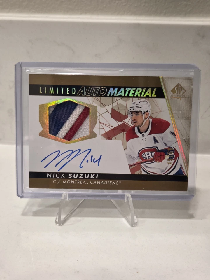 2023-24 Sp Authentic - Nick Suzuki #28 Limited Auto Patch /50 (AU, MEM) - Image 1 of 2