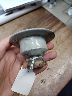 Chinese Cizhou Grey-Glazed Lamp Base, Northern Song / Jin Dynasty - Image 1 of 4