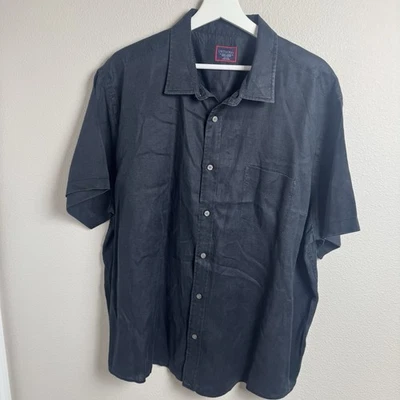 Untuckit Cameron Linen Shirt Mens XXXL Short Sleeve Breathable Travel Preppy - Image 1 of 4