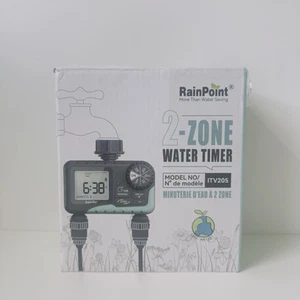 Temporizador de agua de punto de lluvia para manguera de jardín - Aspersor de 2 zonas ITV205 ahorro de agua - Imagen 1 de 8