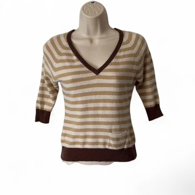 Vintage Striped Charlotte Russe Silk Blend Sweater - Image 1 of 4