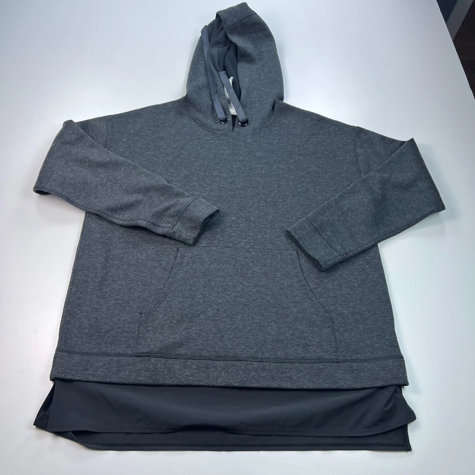 New Balance Captivate Sudadera con Capucha Mujer Grande Gris Sudadera con Capucha Pullover Foto 1 de 4