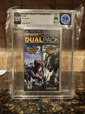 Monster Hunter Freedom Dual Pack - PlayStation Portable PSP - WATA 10 A++ - Image 1 of 2