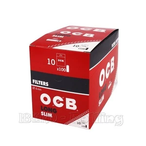 Filtro largo estrecho 10 x 100 OCB (6 x 20 mm). 10 bolsas con 100 filtros - Imagen 1 de 1