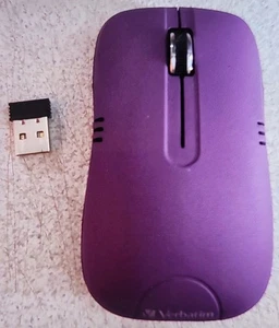 Verbatim 99781 Commuter Ser Cordless Optical Mouse, 3 Buttons, 2.4 Purple W Bat - Picture 1 of 2