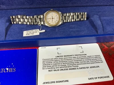 Concord Steeplechase Armbanduhr Mit Goldbezel 15-65-0220 - Bild 1 von 4