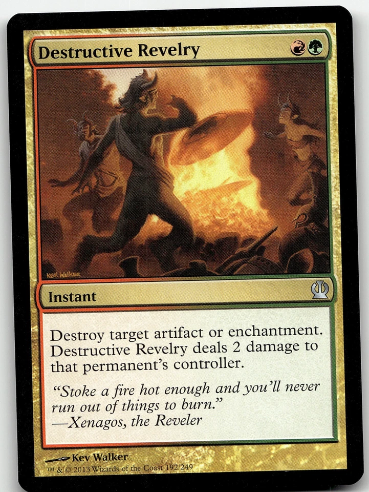 MTG Destructive Revelry Theros 192/249 Regular Uncommon - Image 1 of 1