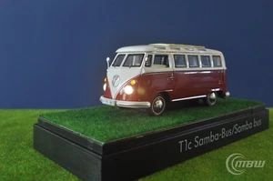 1/43 Schuco VW T1 Samba bus (Red) LED tuning by MBW  - Picture 1 of 7