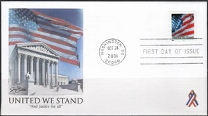 US Scott #3550A Unaddressed First Day Cover, "United We Stand". - Picture 1 of 1