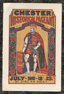 1910 Chester Historical Pageant Program Brochure King in Armor 7.5 x 5 UK - Picture 1 of 3