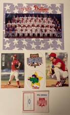 1996 Philadelphia Phillies Fan Mail Pack Team Photo Schedule Stickers Photos MLB