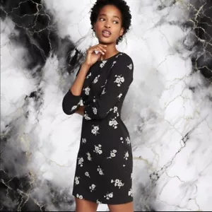 Old Navy Dress Womens XSmall  Floral Daisy Print black T48 - Picture 1 of 7