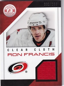 2013-14 Totally Certified Clear Cloth Jerseys Red #CLRF Ron Francis 1/100 - Picture 1 of 2