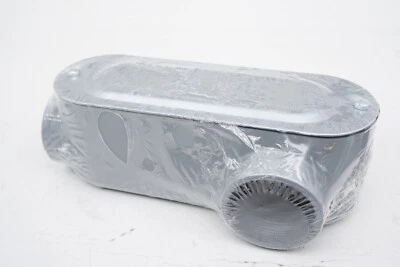 Topaz 2" EMT Rigid Combo LR Type Aluminum Conduit Body w/ Cover & Gasket LR6SSCG - Image 1 of 4