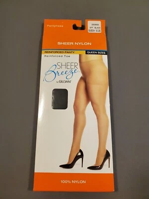 Pantimedias Sheer Breeze de Gildan Reforzadas de Nailon Transparente OFF BLACK QUEEN SIZE  Foto 1 de 4