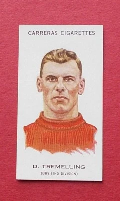 ORIGINAL CIGARTTE CARD BY CARRERAS - FOOTBALLERS 1934 - Image 1 of 2