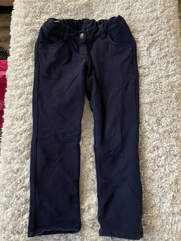 Hanna Andersson niñas talla Pantalones 100 azul marino “no tan ajustados”. Bonito par Foto 1 de 4
