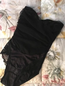 Body In Tulle E In Pizzo Nero - Foto 1 di 4