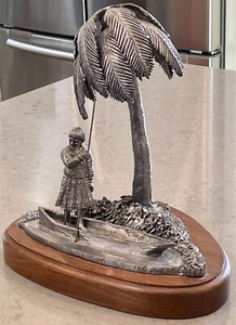 RARE! Michael Ricker Pewter Seminole II - Limited Edition 10" Sculpture #149/200 - Picture 1 of 6