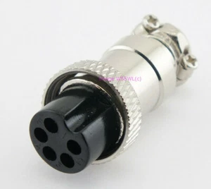 Microphone Mic Plug 5 Pin Female - by W5SWL - Zdjęcie 1 z 1