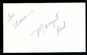 Margaret Reed signed autograph auto 3x5 index card TV Actress: Seinfeld R760
