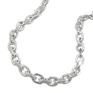 Chaîne D'Ancre Collier Collier,Polissage Diamanté Véritable 925 Argent - Picture 1 of 2