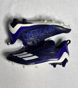 Adidas Adizero Football Cleats Purple White HP8751 Men’s Size 13 - Picture 1 of 9