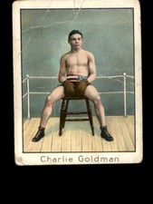 1910 T220 MECCA CHARLIE GOLDMAN CHAMPION  PRIZE FIGHTER SERIES TOBACCO CARD