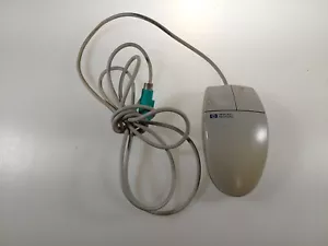 Vtg EUC HP 2-Button Wired PC Mouse 6-Pin mini-DIN PS/2 Connector M-S34 5182-8864 - Picture 1 of 8