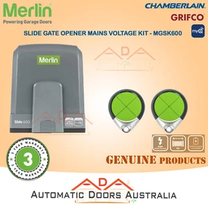 Merlin MGS600 Sliding Gate Motor_Mains Valtage -MGSK600 -240V- - Picture 1 of 5