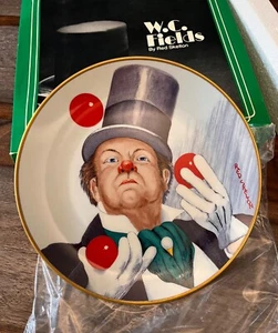 Placa de payaso Armstrongs 1977 W.C. Fileds Fairmont Fine China Red Skelton - Imagen 1 de 4