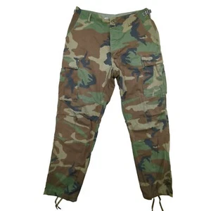 Pantaloni mimetici vintage US Army BDU uomo 33x32 Woodland Cargo militare anni 90 USA - Foto 1 di 12
