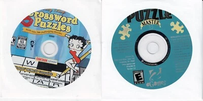 Puzzle Master 3 and Betty Boop Crossword Puzzles Pc New XP Puzzle Fun For All - Image 1 of 2