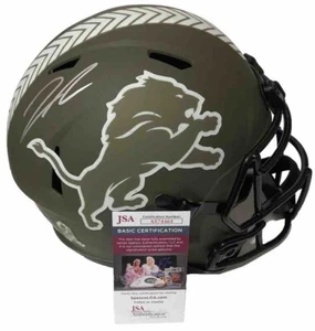 JAHMYR GIBBS DETROIT LIONS SIGNED AUTO FULL SIZE STS REP HELMET JSA - Picture 1 of 1