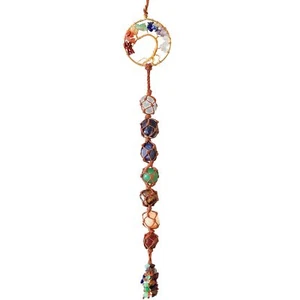Tree Of Life Hanging Chakra Stones Crystals And Healing Stones Chakra Ornaments - Picture 1 of 7