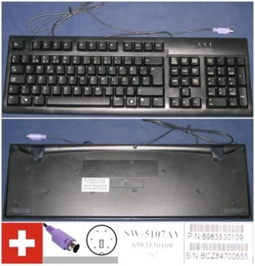 Keyboard Qwertz Swiss-German Packard Bell 5107A, 6983530109 Port Ps/2 - Picture 1 of 1