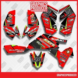 Suzuki LTR 450 ATV Stickers Decals Graphics kit 2006-2014 Thick Vinyl Full Cover - Picture 1 of 7