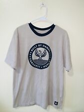 Hurley Carhartt Collab T Shirt Beige Grey Medium Collared Built by Hands