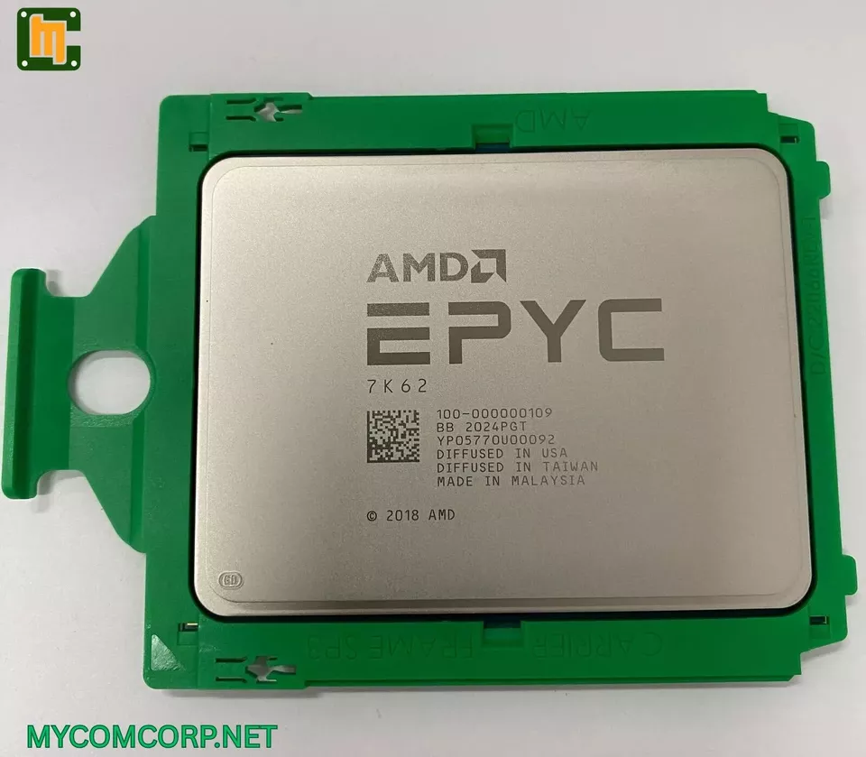 AMD EPYC 7K62 100-000000109 CPU 48 Cores 96 Threads Base 2.6GHz 8/IN Sealed Box - Image 1 of 4