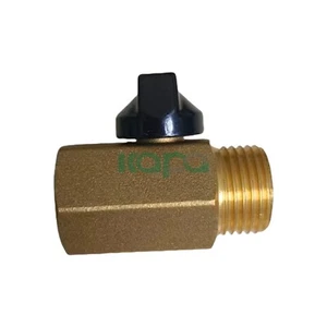 Mini 1/2" Male 1/2 Inch Female NPT Brass Ball Shut Off Valve Water Air Fluid  - Picture 1 of 8