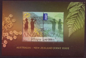AUSTRALIA 2015 ANZAC GEMEINSAME AUSGABE MIT NEUSEELAND MINIATURBLATT FEIN GEBRAUCHT - Bild 1 von 1